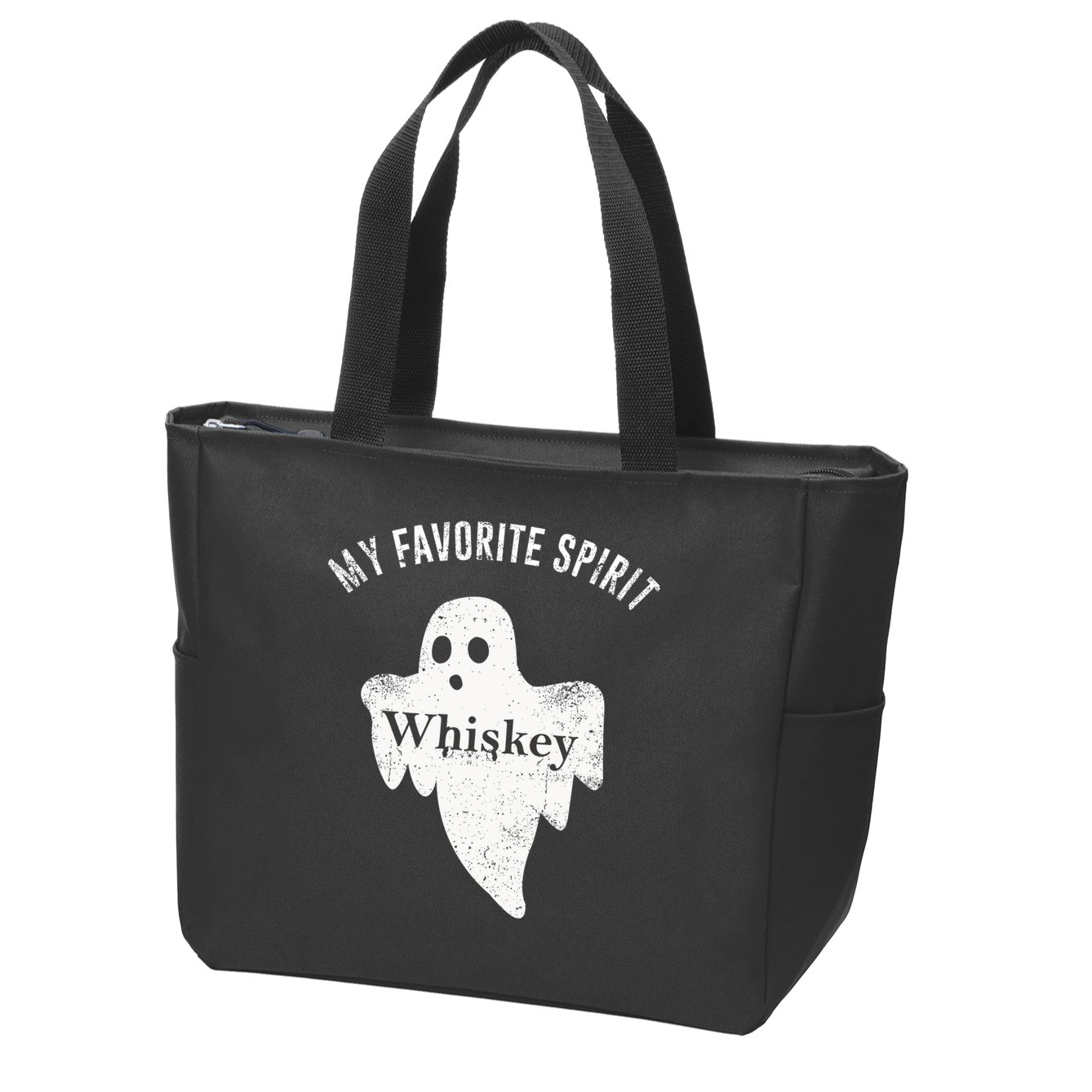 Favorite Spirit Whiskey Zip Tote Bag