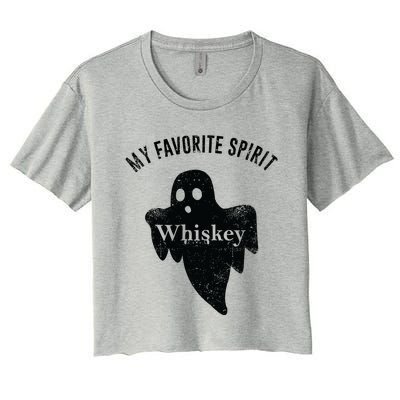 Favorite Spirit Whiskey Women's Crop Top Tee