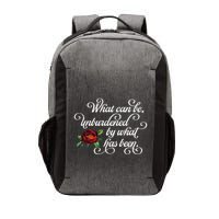 Fancy Script What Can Be Unburdened By What Has Been Vector Backpack