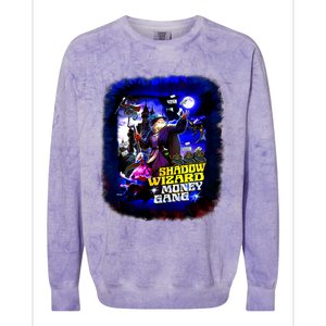 Funny Shadow Wizard Money Gang Colorblast Crewneck Sweatshirt