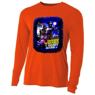 Funny Shadow Wizard Money Gang Cooling Performance Long Sleeve Crew