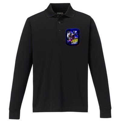 Funny Shadow Wizard Money Gang Performance Long Sleeve Polo