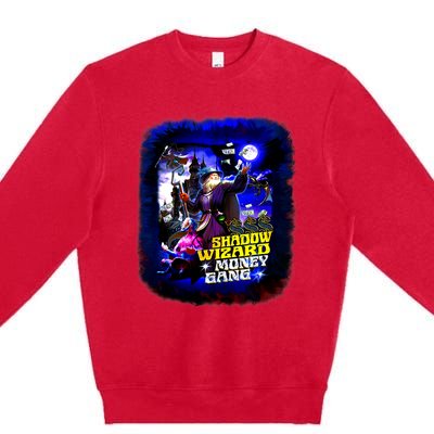 Funny Shadow Wizard Money Gang Premium Crewneck Sweatshirt