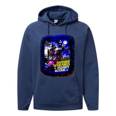 Funny Shadow Wizard Money Gang Performance Fleece Hoodie