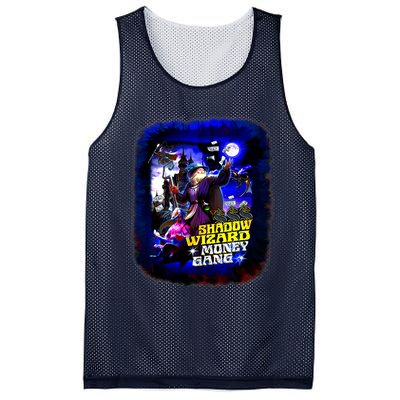 Funny Shadow Wizard Money Gang Mesh Reversible Basketball Jersey Tank