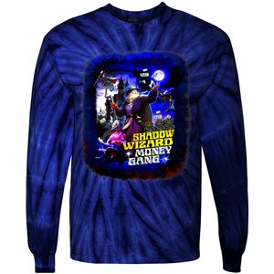 Funny Shadow Wizard Money Gang Tie-Dye Long Sleeve Shirt