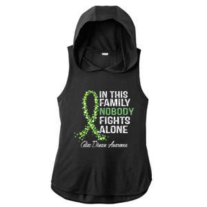 Family Support Warrior Fighter Celiac Disease Awareness Gift Ladies PosiCharge Tri-Blend Wicking Draft Hoodie Tank