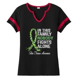 Family Support Warrior Fighter Celiac Disease Awareness Gift Ladies Halftime Notch Neck Tee