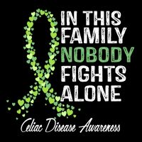 Family Support Warrior Fighter Celiac Disease Awareness Gift Drawstring Bag