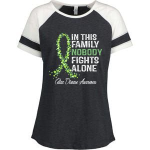 Family Support Warrior Fighter Celiac Disease Awareness Gift Enza Ladies Jersey Colorblock Tee