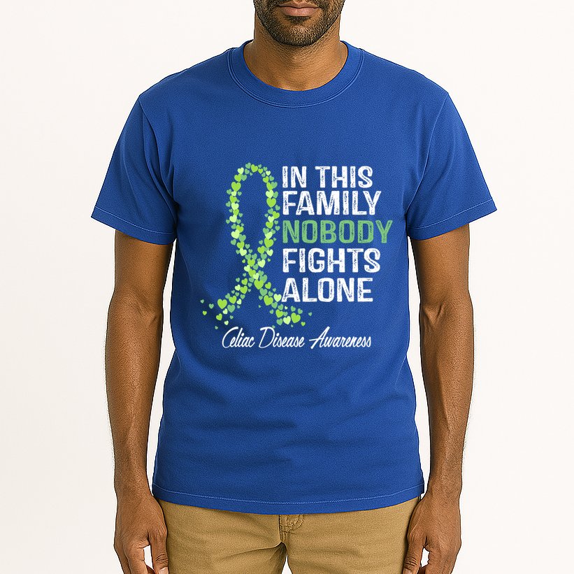 Family Support Warrior Fighter Celiac Disease Awareness Gift Tall T-Shirt