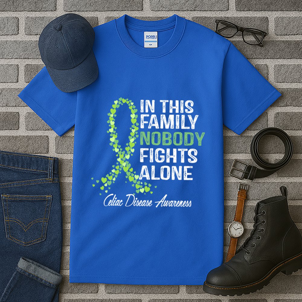 Family Support Warrior Fighter Celiac Disease Awareness Gift Tall T-Shirt