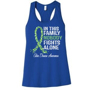 Family Support Warrior Fighter Celiac Disease Awareness Gift Women's Racerback Tank