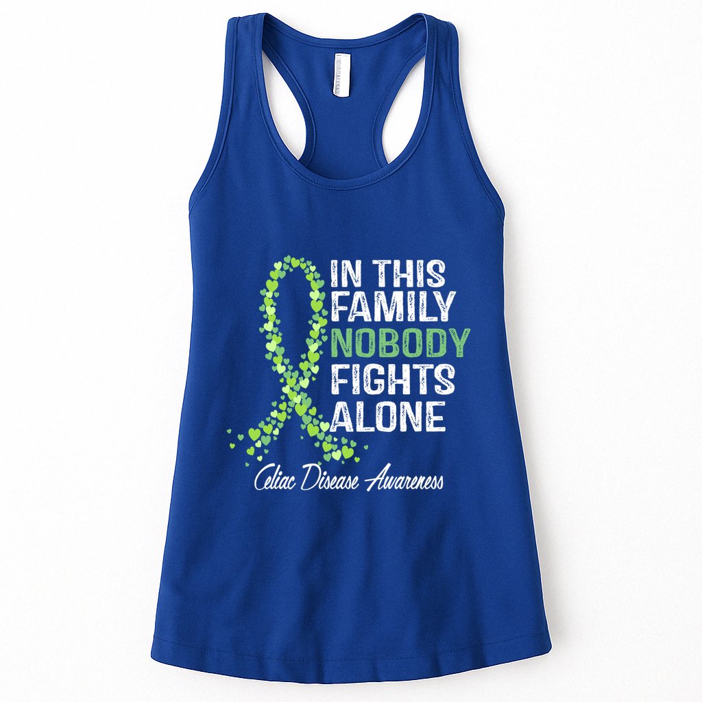 Family Support Warrior Fighter Celiac Disease Awareness Gift Womens Tank Top