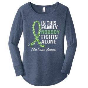 Family Support Warrior Fighter Celiac Disease Awareness Gift Women's Perfect Tri Tunic Long Sleeve Shirt