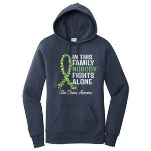 Family Support Warrior Fighter Celiac Disease Awareness Gift Women's Pullover Hoodie