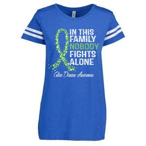 Family Support Warrior Fighter Celiac Disease Awareness Gift Enza Ladies Jersey Football T-Shirt