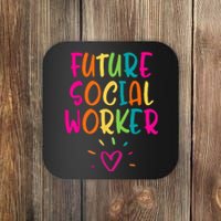 Future Social Worker Grad Health Care Office Student Women Coaster