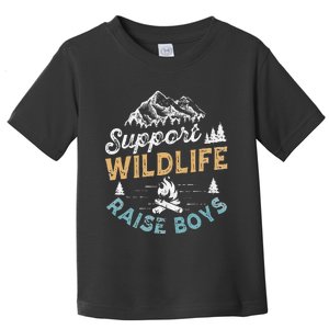 Funny Support Wildlife Raise Mom Dad Parents Toddler T-Shirt