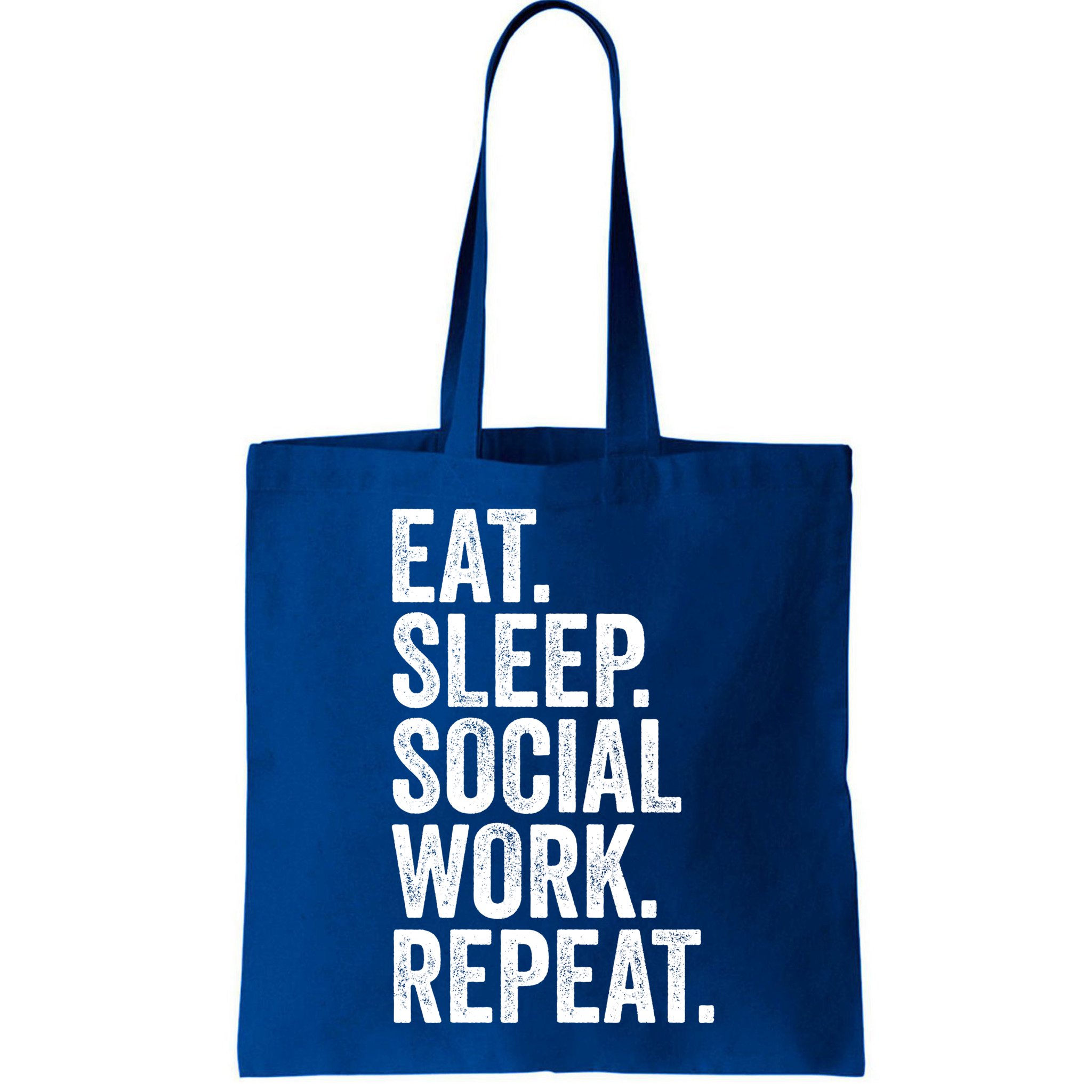 Funny Social Worker Gift Eat Sleep Social Work Repeat Gift Bag