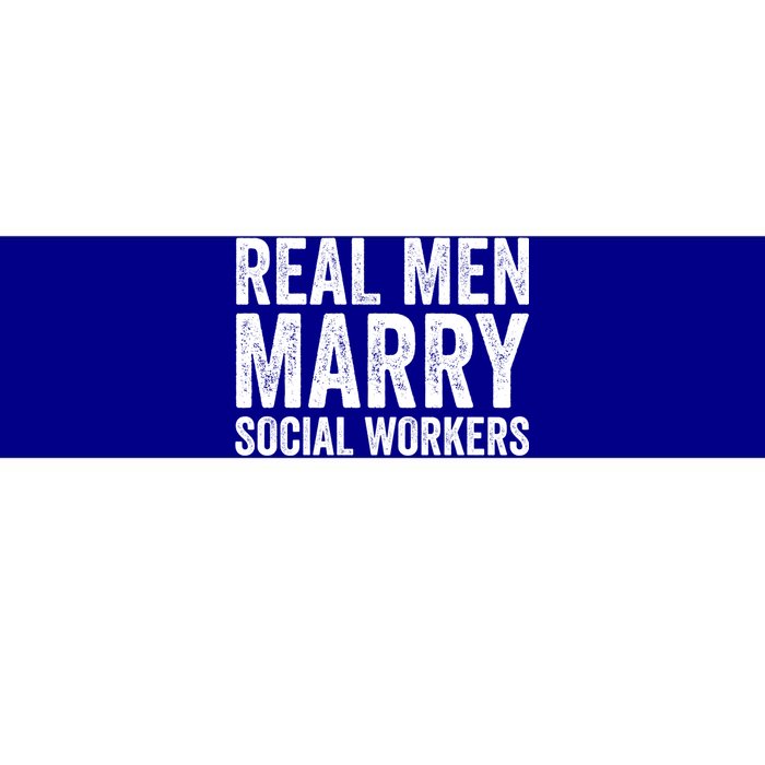 Funny Social Worker Gift Real Marry Social Workers Gift Bumper Sticker