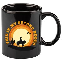Funny Sarcastic Western This Is My Second Rodeo Cowboy 11oz C Handle Ceramic Mug