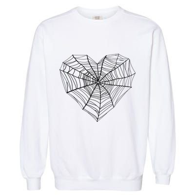 Funny Spider Web Design For Women Insect Web Lovers Garment-Dyed Sweatshirt
