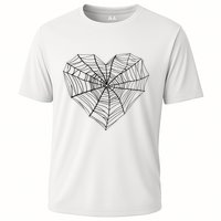 Funny Spider Web Design For Women Insect Web Lovers Performance Shirt