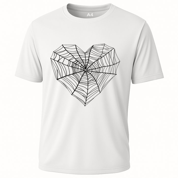 Funny Spider Web Design For Women Insect Web Lovers Performance Shirt