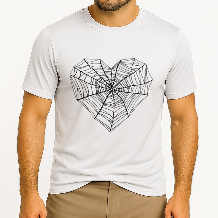 Funny Spider Web Design For Women Insect Web Lovers Performance Shirt