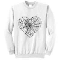 Funny Spider Web Design For Women Insect Web Lovers Sweatshirt