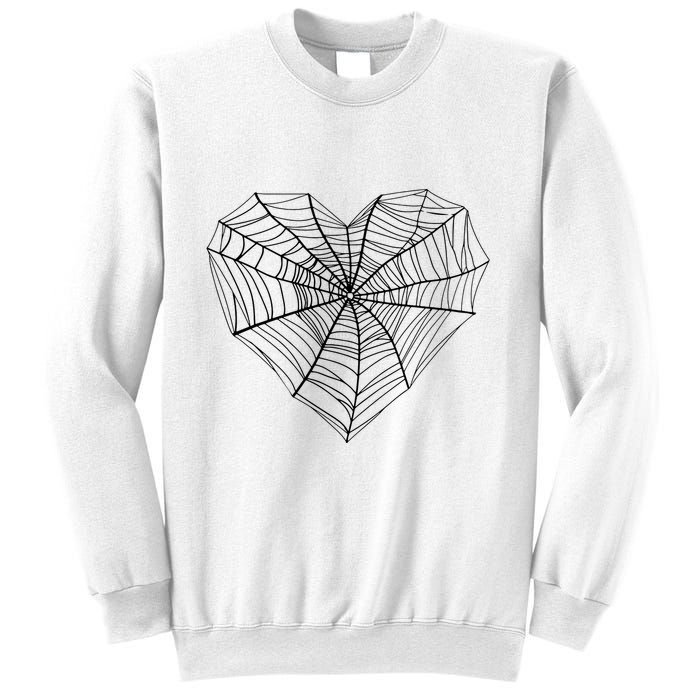 Funny Spider Web Design For Women Insect Web Lovers Sweatshirt
