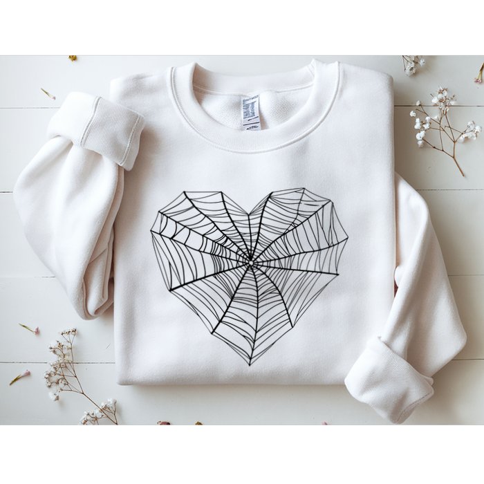 Funny Spider Web Design For Women Insect Web Lovers Sweatshirt