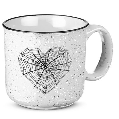 Funny Spider Web Design For Women Insect Web Lovers 15oz Campfire Ceramic Mug