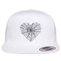 Funny Spider Web Design For Women Insect Web Lovers Flat Bill Trucker Hat