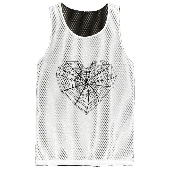 Funny Spider Web Design For Women Insect Web Lovers Mesh Reversible Basketball Jersey Tank