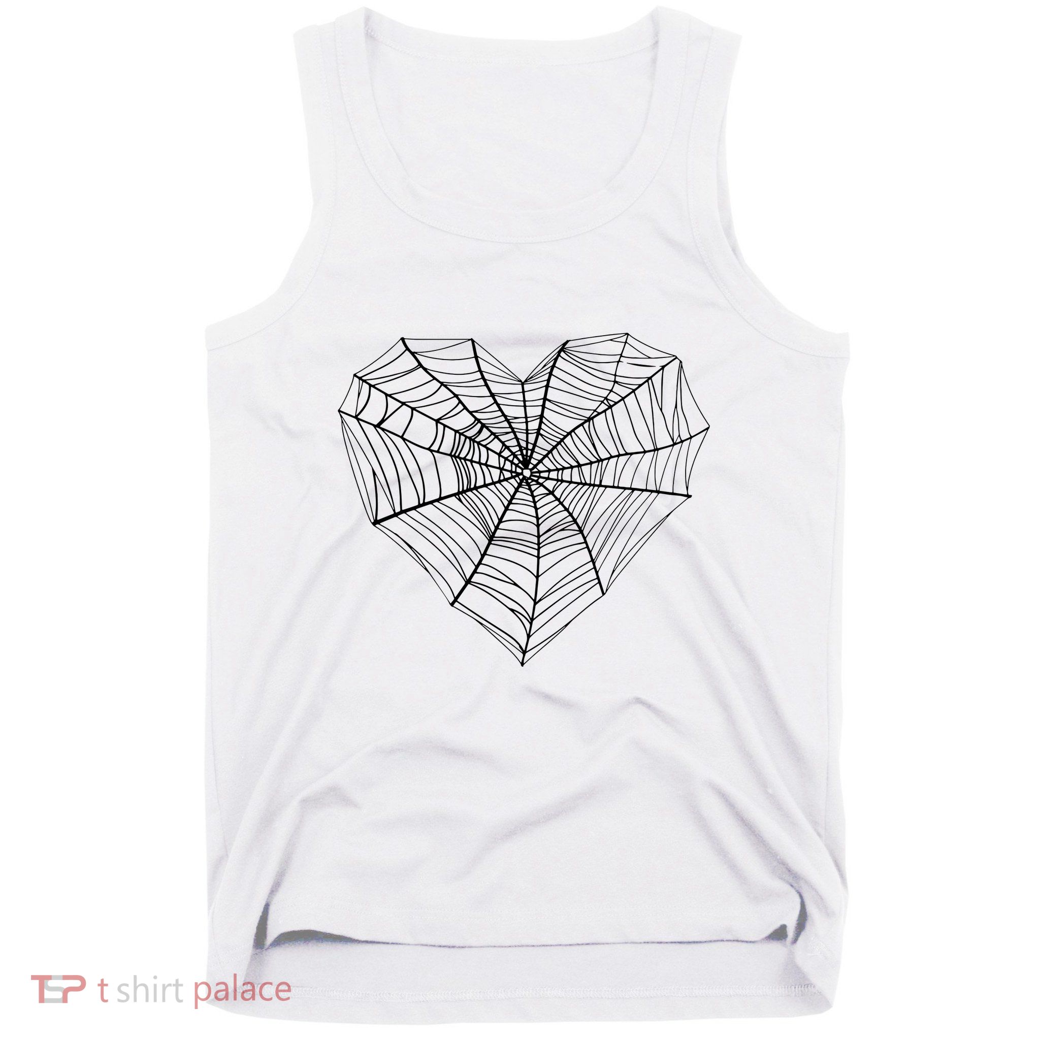 Funny Spider Web Design For Women Insect Web Lovers Tank Top
