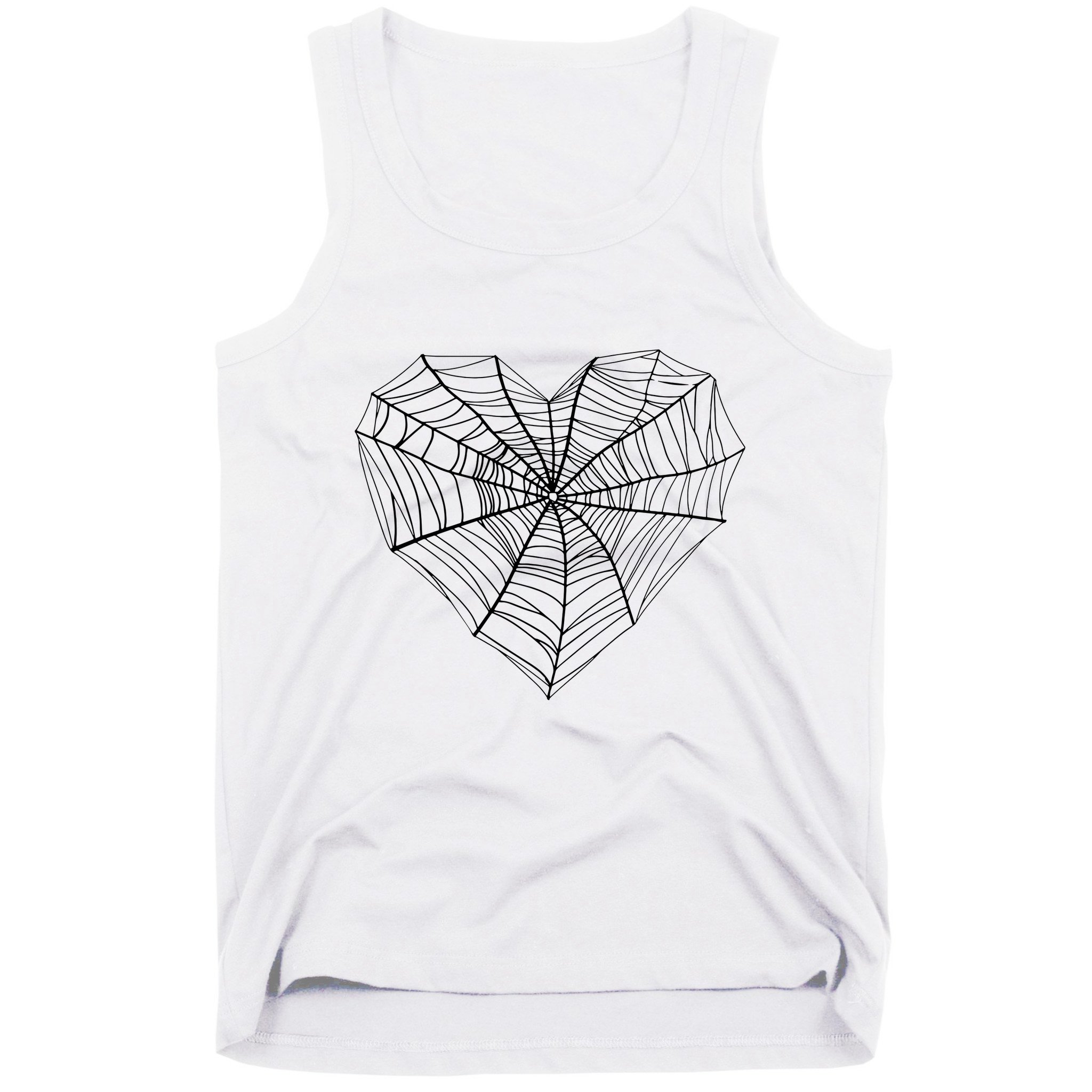 Funny Spider Web Design For Women Insect Web Lovers Tank Top