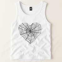 Funny Spider Web Design For Women Insect Web Lovers Tank Top