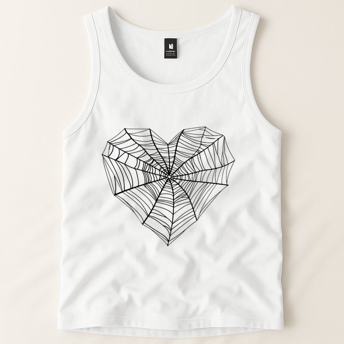 Funny Spider Web Design For Women Insect Web Lovers Tank Top