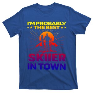 Funny Skiing Winter Sports Great Gift Ski Skier Gift T-Shirt