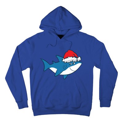 Funny Shark With Santa Hat Cute Shark Love Sharks Christmas Gift Hoodie