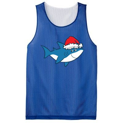 Funny Shark With Santa Hat Cute Shark Love Sharks Christmas Gift Mesh Reversible Basketball Jersey Tank