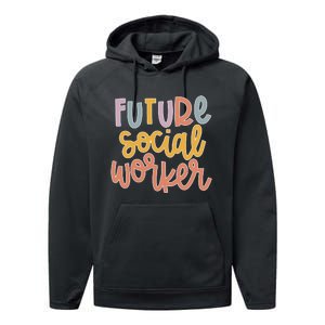 Future Social Worker Performance Fleece Hoodie