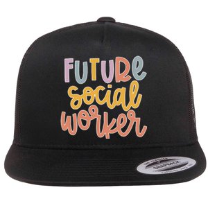 Future Social Worker Flat Bill Trucker Hat