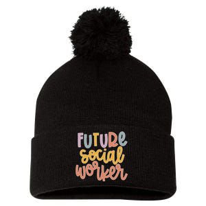 Future Social Worker Pom Pom 12in Knit Beanie