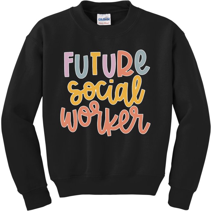 Future Social Worker Kids Sweatshirt