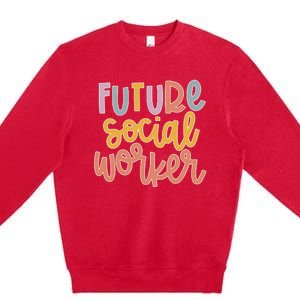 Future Social Worker Premium Crewneck Sweatshirt