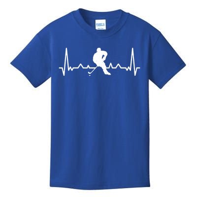 Field Street Winter Sport Pulse Funny Ice Hockey Heartbeat Funny Gift Kids T-Shirt