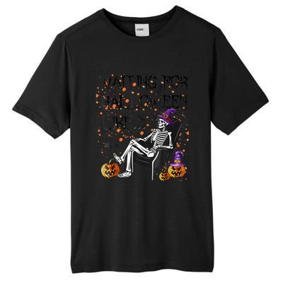 Funny Skeleton Waiting For Halloween Tall Fusion ChromaSoft Performance T-Shirt